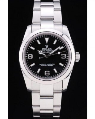 Superclone Explorer Black Dial SRL156 14270 Perspective View