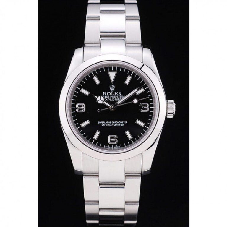 Superclone Explorer Black Dial SRL156 14270 Perspective View