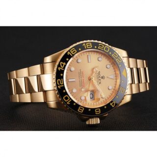 Superclone GMT-Master II Gold Dial 1453749 Close-Up Focus
