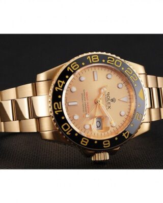 Superclone GMT-Master II Gold Dial 1453749 Close-Up Focus
