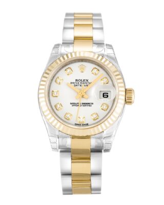 Lady-Datejust White Dial 179173 Perspective View