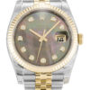 Fake Rolex Datejust 36mm Mother of Pearl - Black Dial 116233