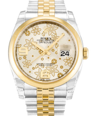 Datejust Silver Floral Dial 116203