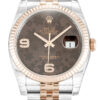 Fake Rolex Datejust 36mm Chocolate Floral Dial 116231