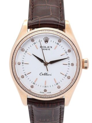 Cellini White Dial 5310 Rose Gold