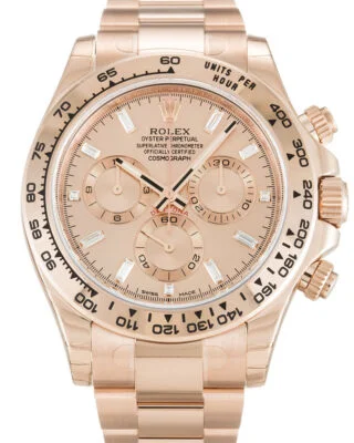Daytona Rose Diamond Baguette Dial 116505
