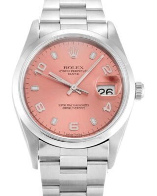 Oyster Perpetual Date Salmon Dial 15200