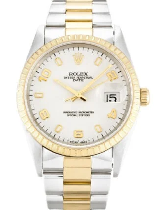 Oyster Perpetual Date White Dial 15223