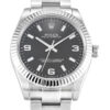 Fake Rolex Oyster Perpetual Lady 31mm Black Dial 177234