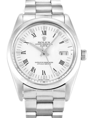 Oyster Perpetual Date White Dial 15000
