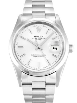 Oyster Perpetual Date Silver Dial 15200