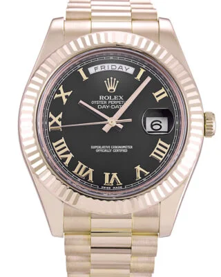 Day-Date II Black Dial 218235
