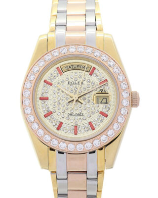 Day-Date Yellow gold with Diamonds Dial 118346