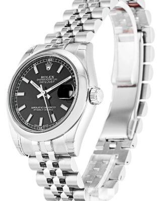 Lady-Datejust Black Dial 178240-3 Perspective View