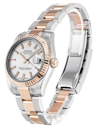 Datejust Mid-Size Silver Dial 178271 Perspective View