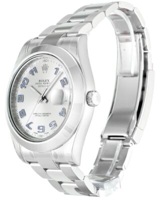 Datejust II Silver Dial 116300 Perspective View