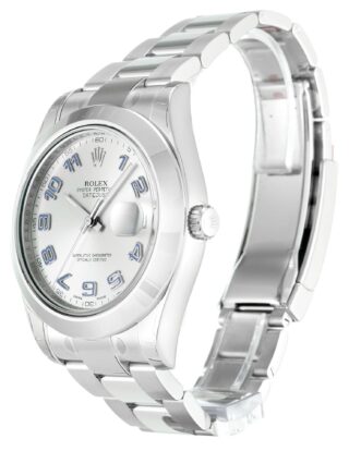 Datejust II Silver Dial 116300 Perspective View