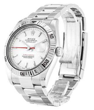 Datejust Turn-O-Graph White Dial 116264 Perspective View