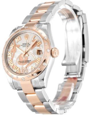 Lady-Datejust White Floral Dial 178341 Perspective View