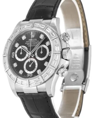 Daytona Black Dial 116589BR Perspective View