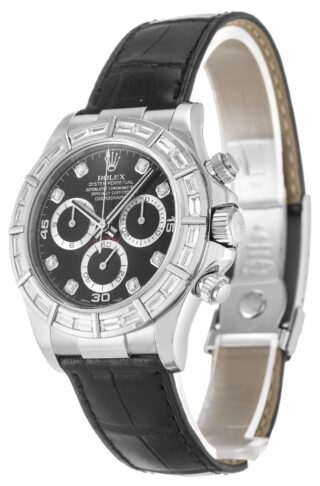 Daytona Black Dial 116589BR Perspective View