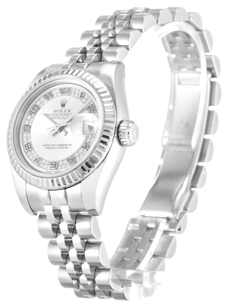 Lady-Datejust Silver Dial 179174 Perspective View