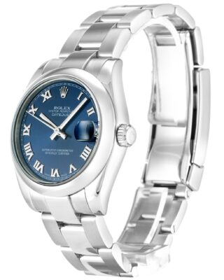 Lady-Datejust Blue Dial 178240 Oyster Perspective View
