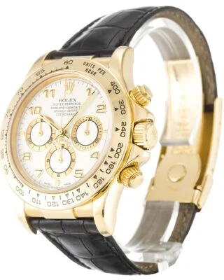 Daytona White Dial 16518 Perspective View