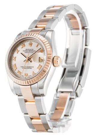 Lady-Datejust Rose Dial 179171 Perspective View