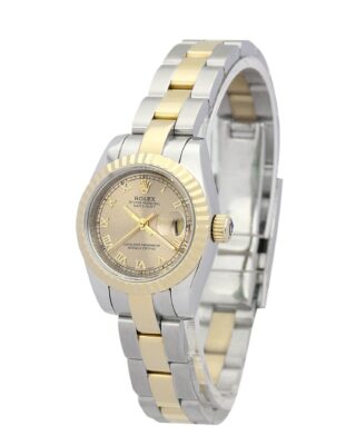 Lady-Datejust Yellow Gold Dial 179163 Angle Detail