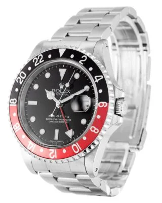 GMT-Master II Black Dial 16710 "Coke" Perspective View