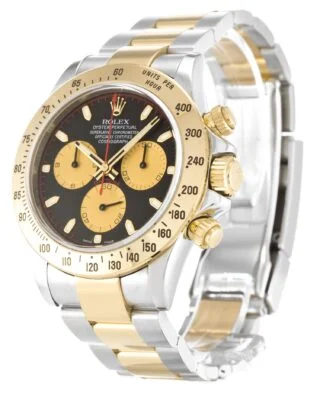 Daytona Black Dial 116523 Perspective View