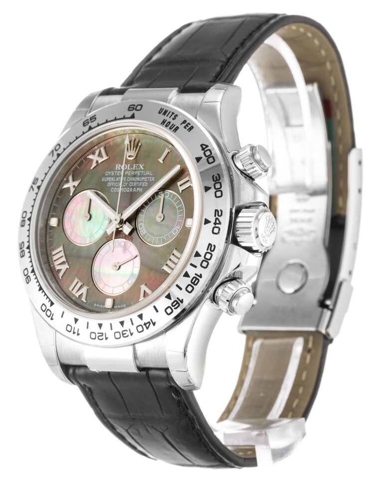 Daytona Mother of Pearl - Black Dial 116519 Perspective View