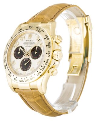 Daytona White Dial 116518 Perspective View