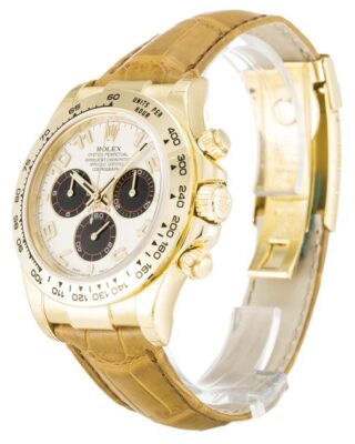 Daytona White Dial 116518 Perspective View