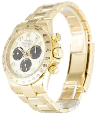 Daytona White Dial 116528 Perspective View