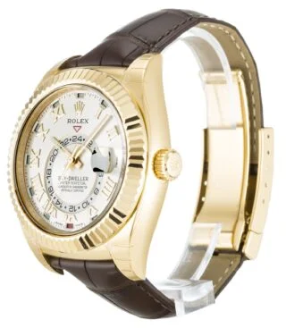 Sky-Dweller Silver Dial 326138 Perspective View