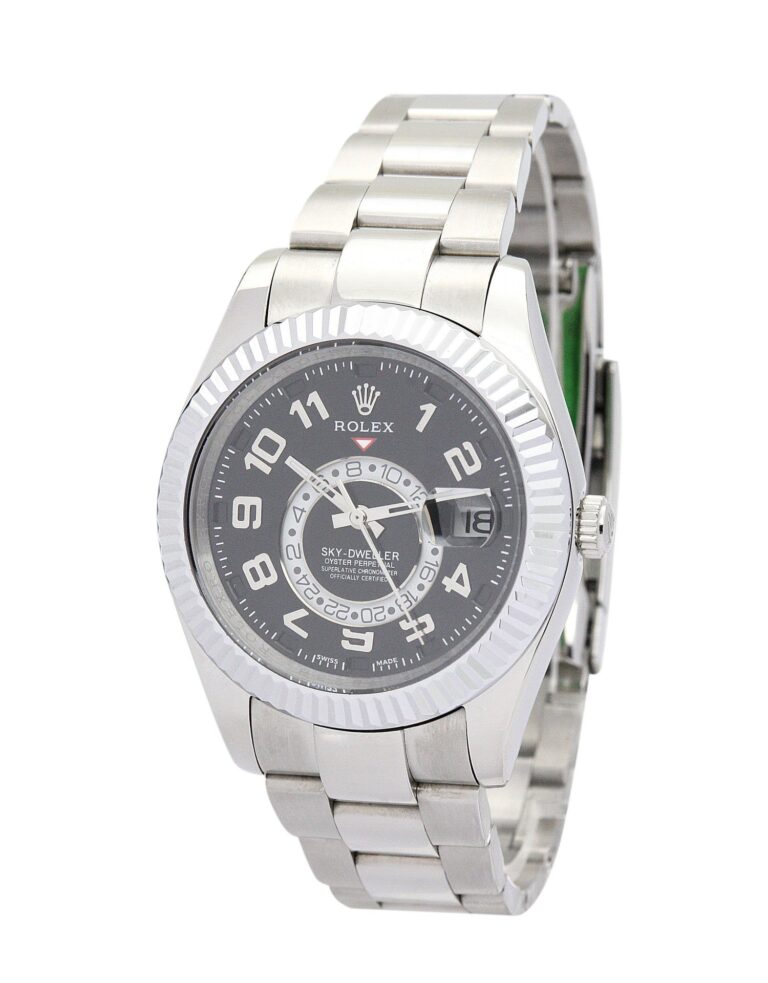 Sky-Dweller Black Dial 326938 Angle Detail