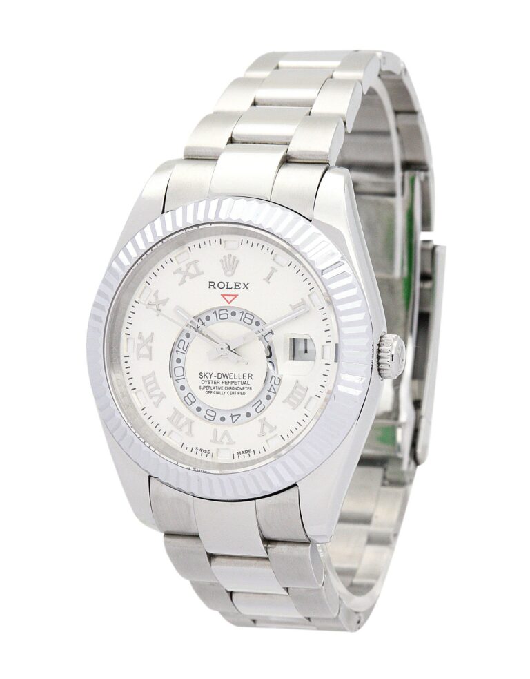 Sky-Dweller White Dial 326938 Perspective View