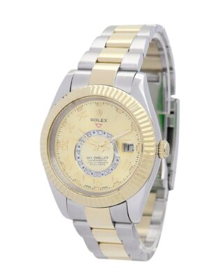 Sky-Dweller Gold Dial 326938-2 Perspective View