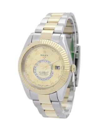 Sky-Dweller Gold Dial 326938-2 Perspective View