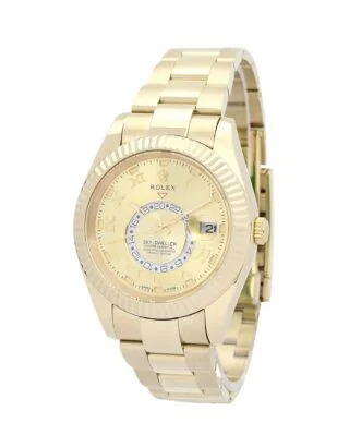 Sky-Dweller Champagne Dial 326938 Perspective View
