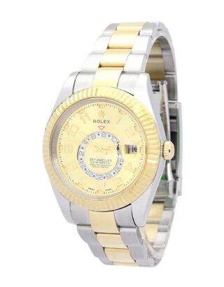 Sky-Dweller Gold Dial 326938 Perspective View