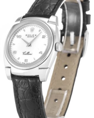 Cellini White Dial 5310 White Gold Perspective View