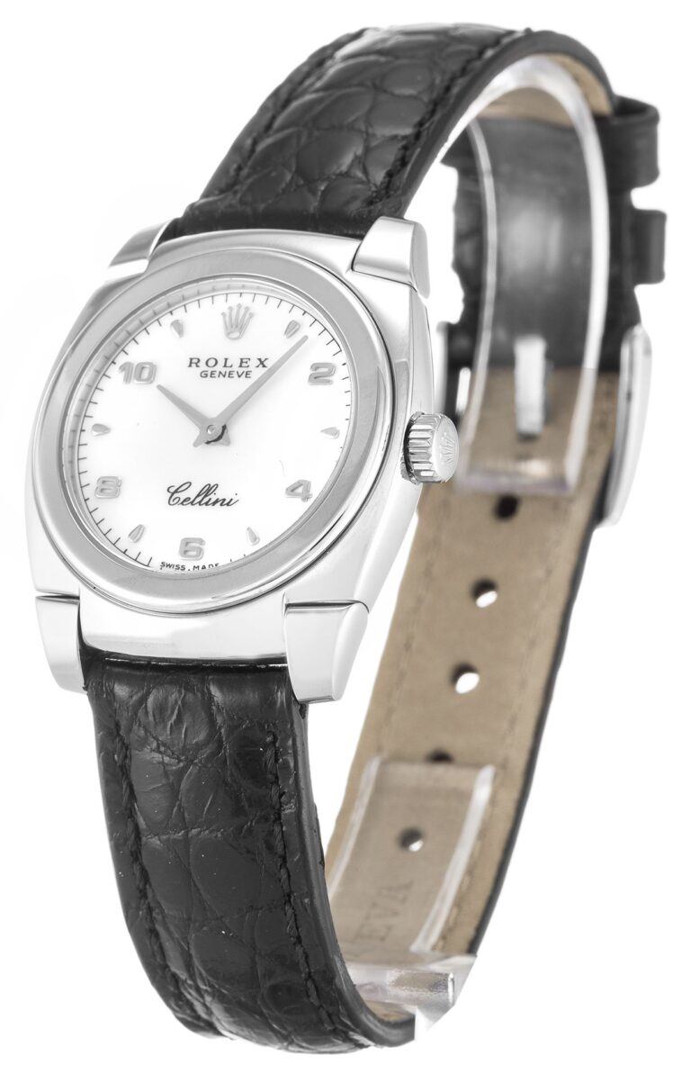 Cellini White Dial 5310 White Gold Perspective View