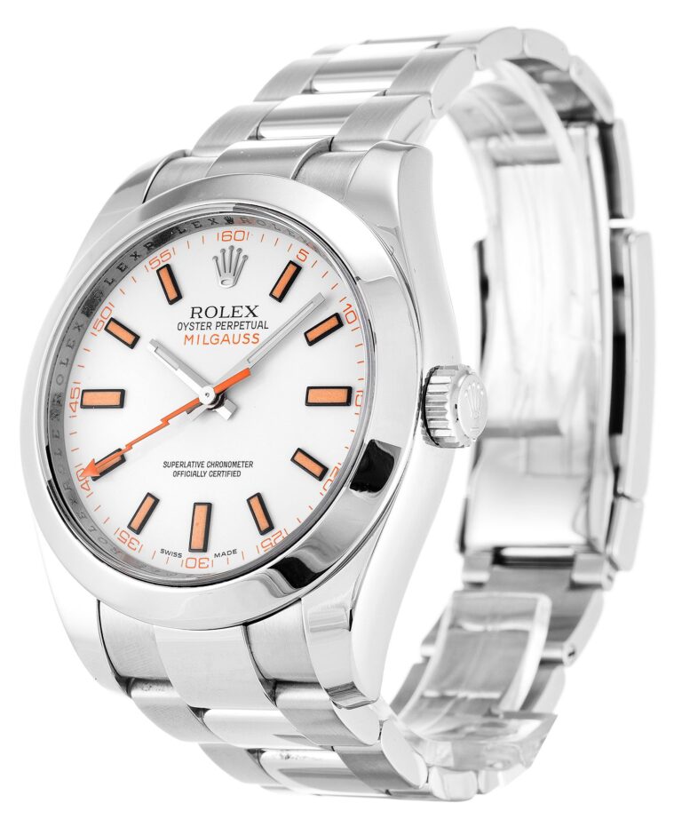 Milgauss White Dial 116400 Perspective View