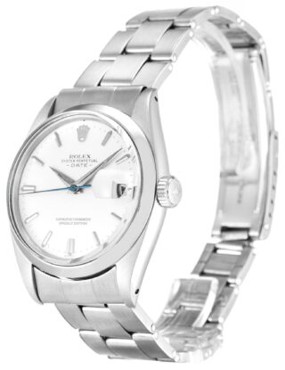 Oyster Perpetual Date Silver Dial 1500 Perspective View