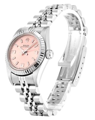 Oyster Perpetual Lady Salmon Dial 76094 Perspective View