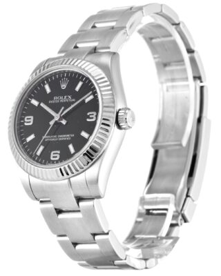 Oyster Perpetual Lady Black Dial 177234 Perspective View