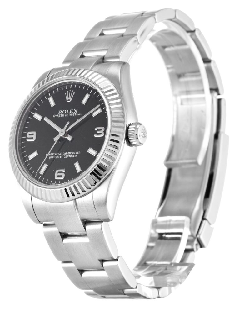 Oyster Perpetual Lady Black Dial 177234 Perspective View